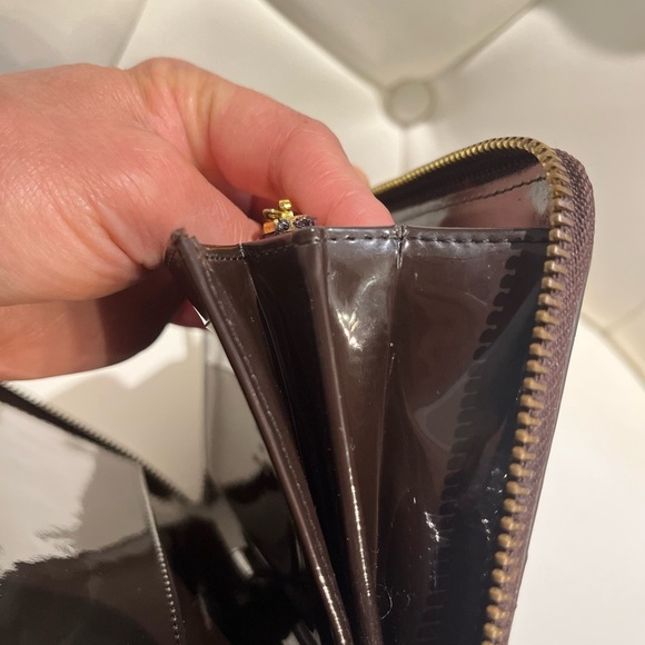 Louis Vuitton Dark Brown Embossed Wallet - Picture 10 of 14